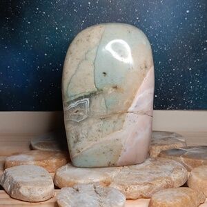 FINAL PRICE! Unique Ocean Jasper Free Form With Agate